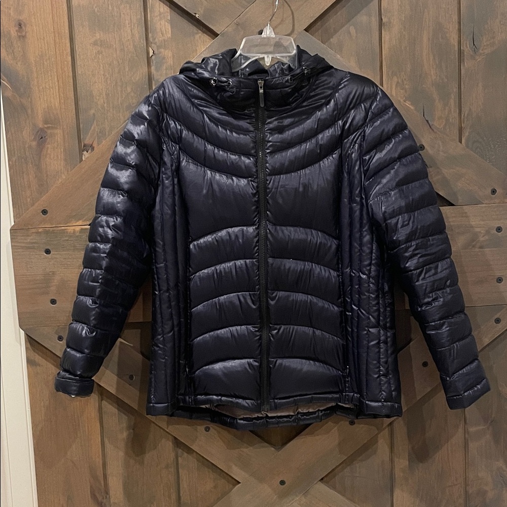 Women's Navy Puffer Jacket